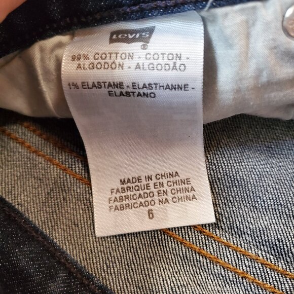 Levi's Low boot cut 545 blue jeans women's size 6 mid to darkish wash great cond - Picture 8 of 16